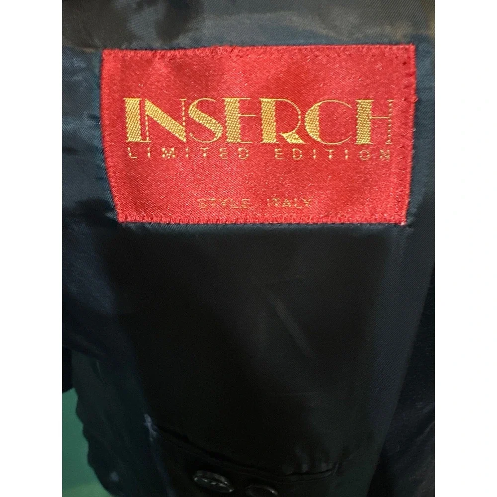 Inserch Black Velvet Blazer Men's 38R Made in Italy Limited Edition Sport Coat